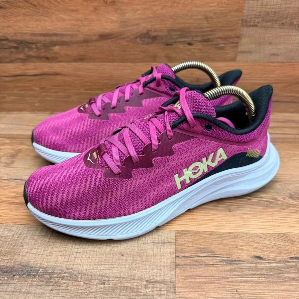 Hoka One One Shoes Womens 9.5 Solimar Festival Fuchsia Purple Running Sneaker